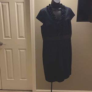 Jean dress with ruffles